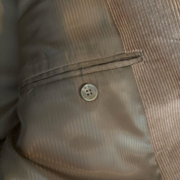 Hunt Valley Men's 46L Brown Blazer Corduroy Padded Lined Inner Pockets Jacket - Picture 12 of 14